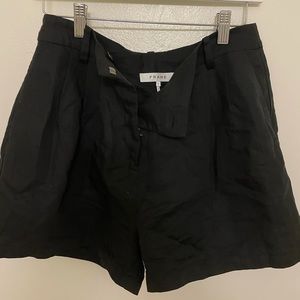 Black Frame linen blend shorts sz2 - new w/o tags